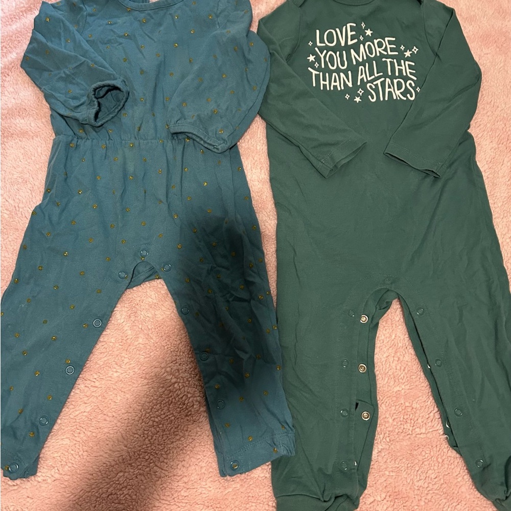 Charming Green Bodysuit Set for Kids